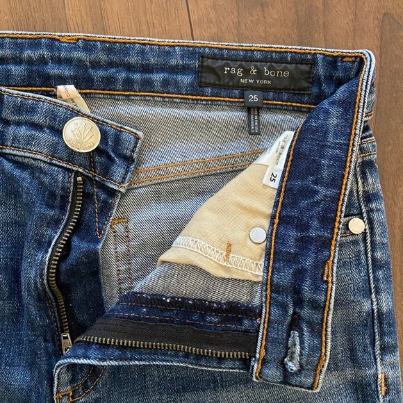Rag & Bone Nina High Rise Ankle Cigarette Jeans - Size 25 - Picture 2 of 6